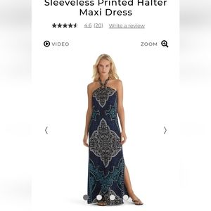 New with tags White House Black Market halter maxi dress